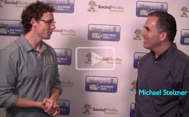 Thumbnail image for Michael Stelzner of The Social Media Examiner-Blogworld 2011